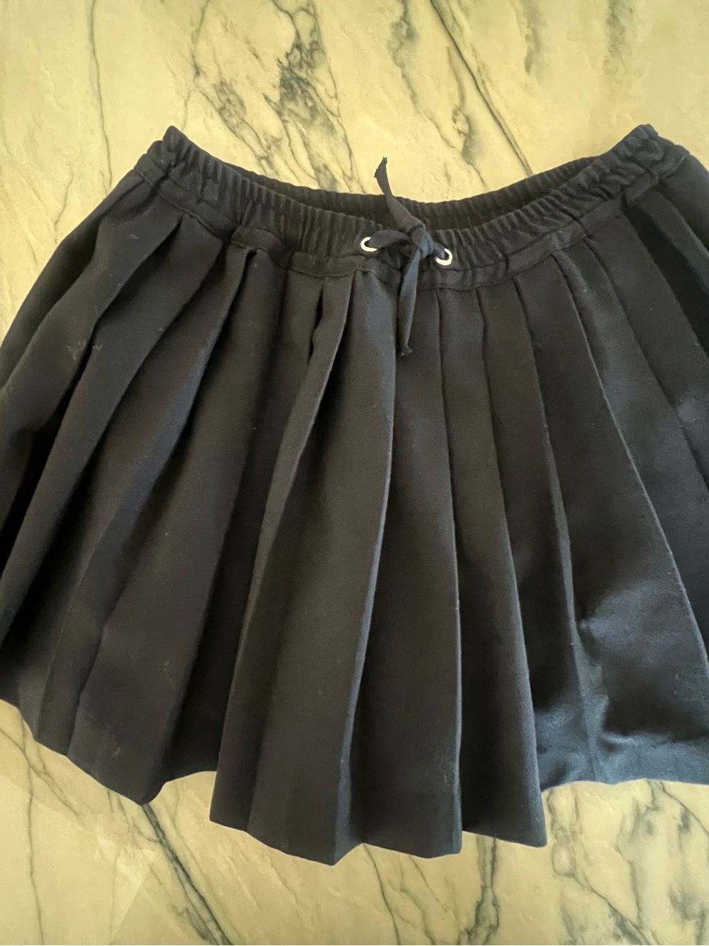 Zara Navy Pleated Skort